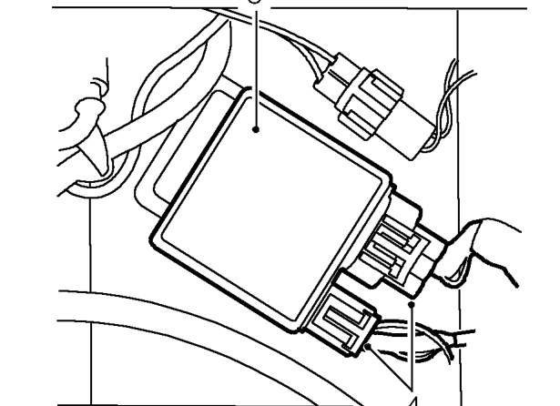 Engine management relay module – Move bracket aside and release engine management relay module.