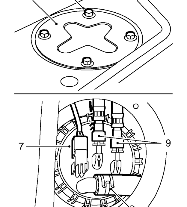 Fuel pump (up to 2001my) – Remove engine cover. See ENGINE - ’K’ SERIES, Repairs.