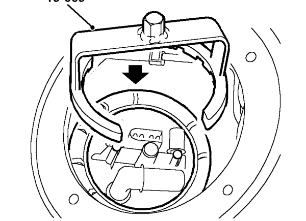 Noting fitted position, release fuel feed and return hoses from pump.