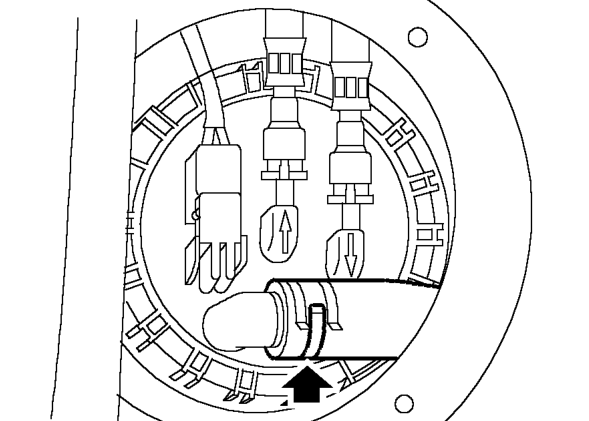Hose - breather - tank to filler neck – Remove 4 bolts securing fuel pump cover and remove cover.