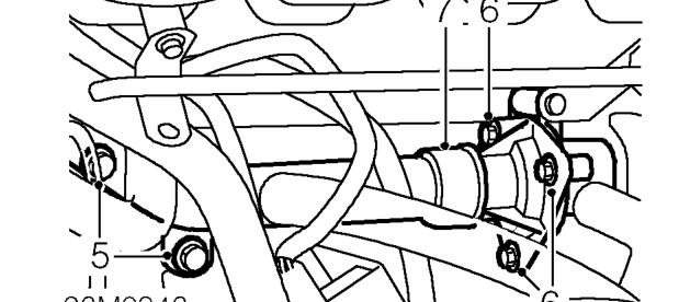 Thermostat - vvc – Remove 2 bolts securing expansion tank and position tank aside.