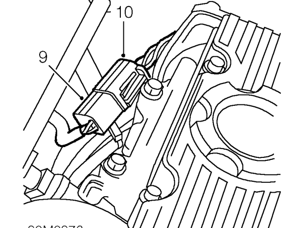 Disconnect air intake temperature sensor multiplug from manifold.