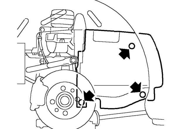 Gasket - exhaust manifold - mpi mems 3 (2000my on) – Remove LH road wheel.