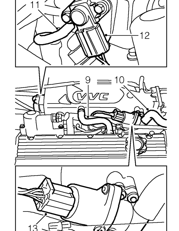 Gasket - inlet manifold chamber - vvc – Release clip and hose, EVAP cannister to inlet manifold chamber.