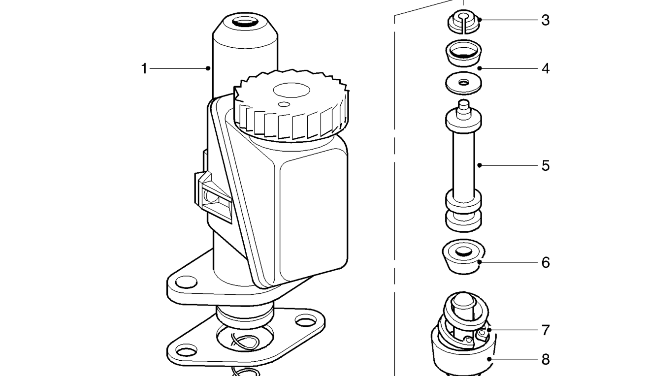 Master cylinder components