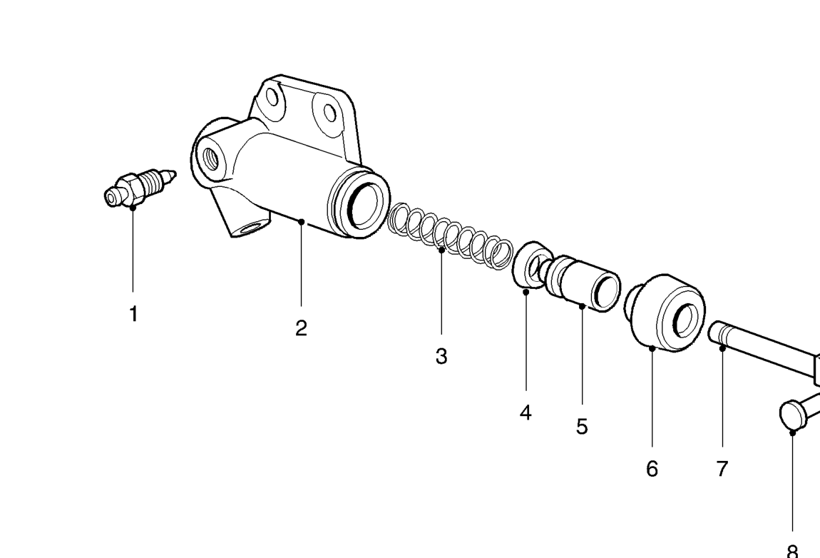 Slave cylinder components
