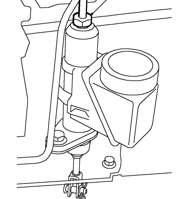 Clutch - bleed – Depress clutch pedal to floor and hold.