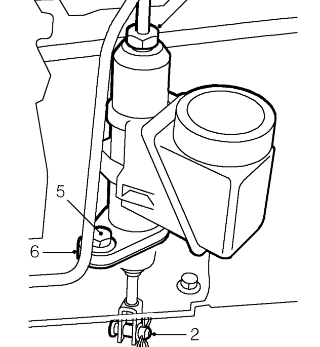 Clutch master cylinder – Remove underbonnet closing panel, See BODY, Exterior fittings.