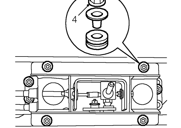 Gear lever – Remove 4 Tx30 Torx bolts securing SRS DCU bracket to tunnel, position bracket aside.