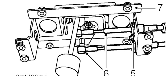 Gear lever – Remove 4 nuts and 3 bolts securing lever assembly to tunnel.