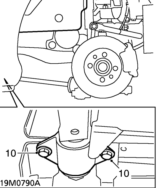 Gear change cable – Place support jack underneath engine sump and support engine weight.