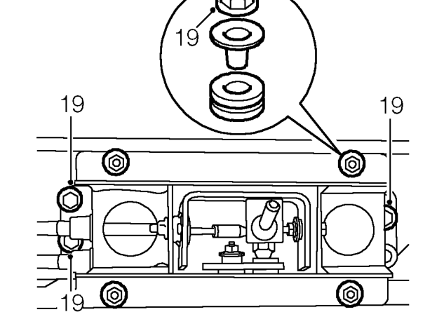 Remove 4 Torx bolts securing SRS DCU bracket to tunnel, position bracket aside.