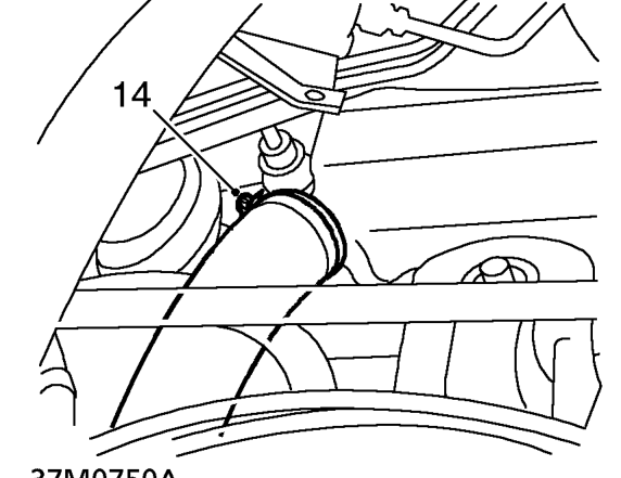 Gearbox – Remove air cleaner duct from resonator.