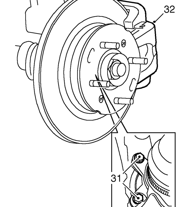 Release ABS sensor cable from 3 clips on LH hydragas unit.