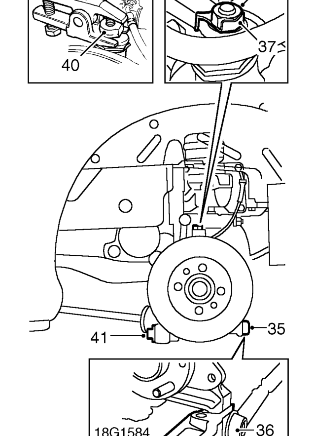 Release both drive shafts from gearbox using tool 18G 1761.