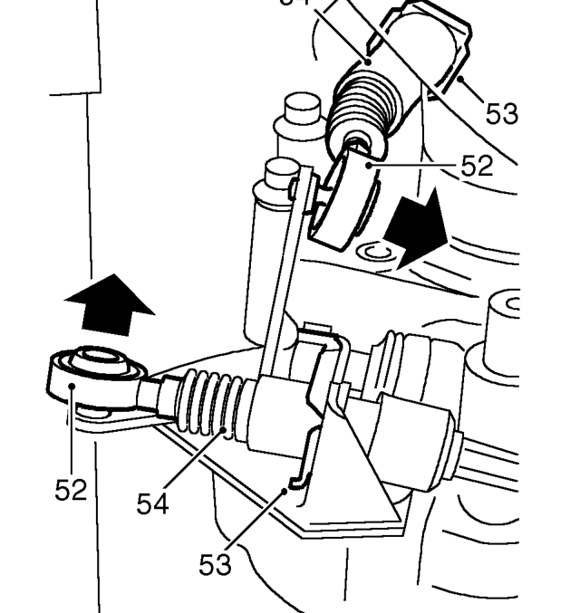 Remove 2 bolts securing LH engine mounting to gearbox, remove mounting.