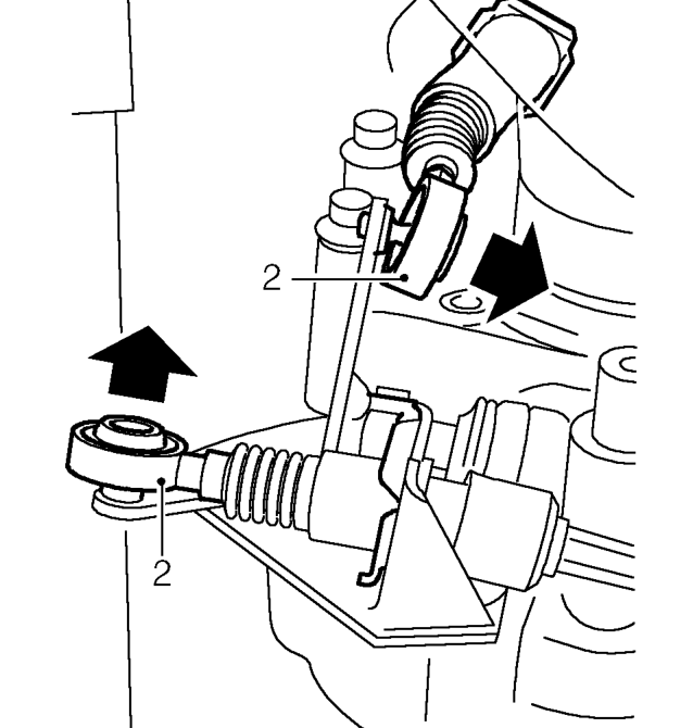Selector shaft oil seal – Raise rear of vehicle.