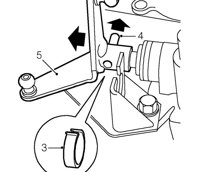 Selector shaft oil seal – Release 2 gear change cables from selector linkage.