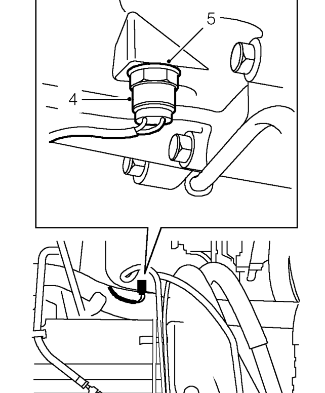 Reverse lamp switch – Disconnect reverse lamp switch connectors.