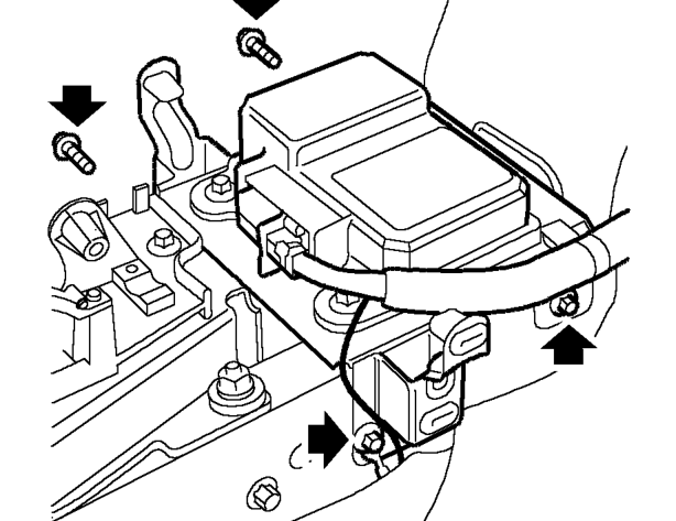 Lever - gear change – Remove centre console. See BODY, Interior trim components.