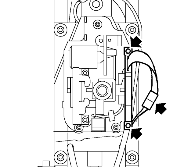 Switch - prnd – Remove centre console. See BODY, Interior trim components.