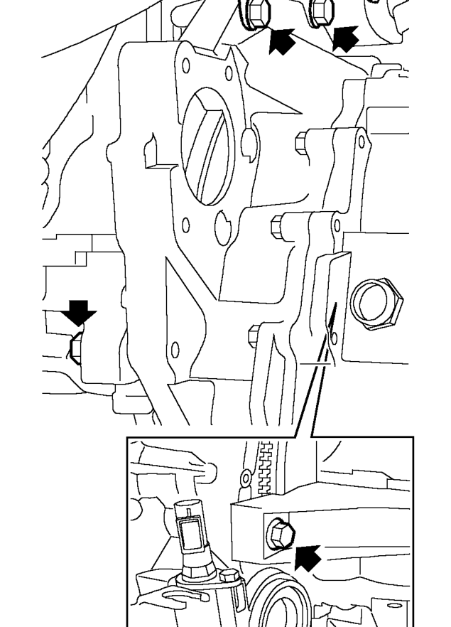 Disconnect multiplugs from speed sensor and speedometer transducer.