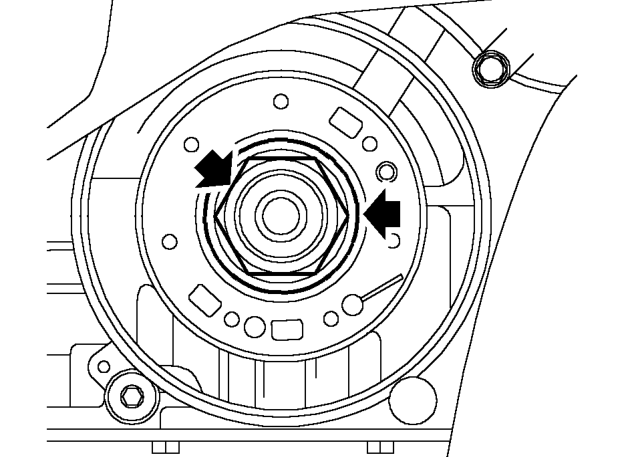 Remove and discard 2 ’O’ rings from oil pump.