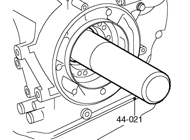 Position primary bearing with numbers on bearing facing outwards.