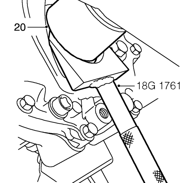 Release hub from upper arm and drive shaft.