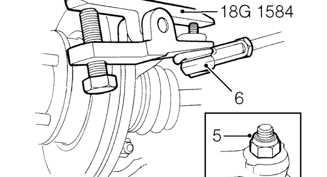 Steering rack – Remove 3 nuts securing pinion cover.