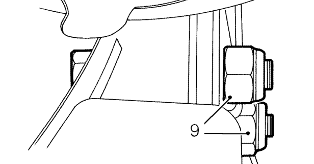 Steering rack – Remove ’U’ bolt.