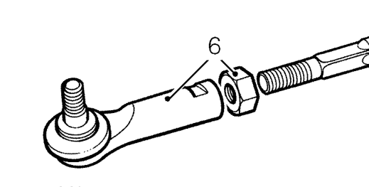 Steering rack gaiter – Using tool 18G 1584 , break track-rod end taper joint.
