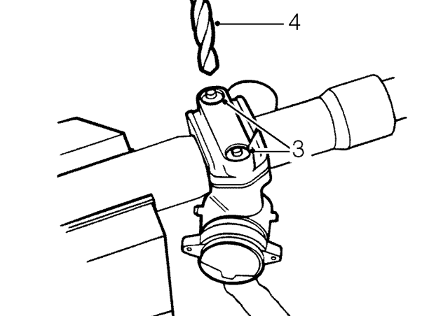 Ignition switch and steering lock – Position steering column assembly in vice.