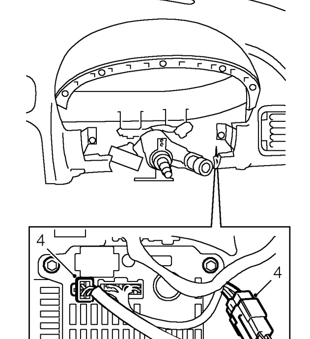 Steering column - with epas - up to 2000my – Loosen 2 screws securing fuse box cover to fascia and remove fuse box cover.
