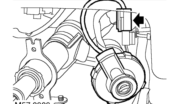 Steering column - with epas - 2000my on – Remove steering column switch pack. See ELECTRICAL, Repairs.