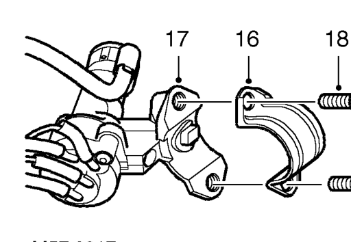 Drill out shear bolt heads.