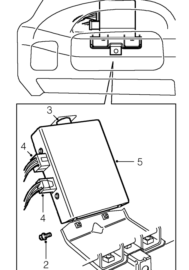 Epas ecu – Remove glovebox. See BODY, Interior trim components.