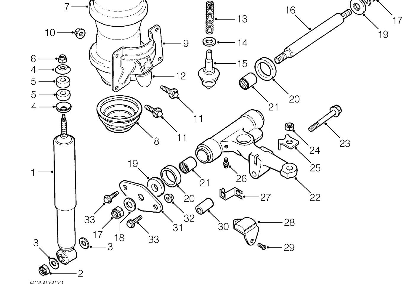 Front suspension components