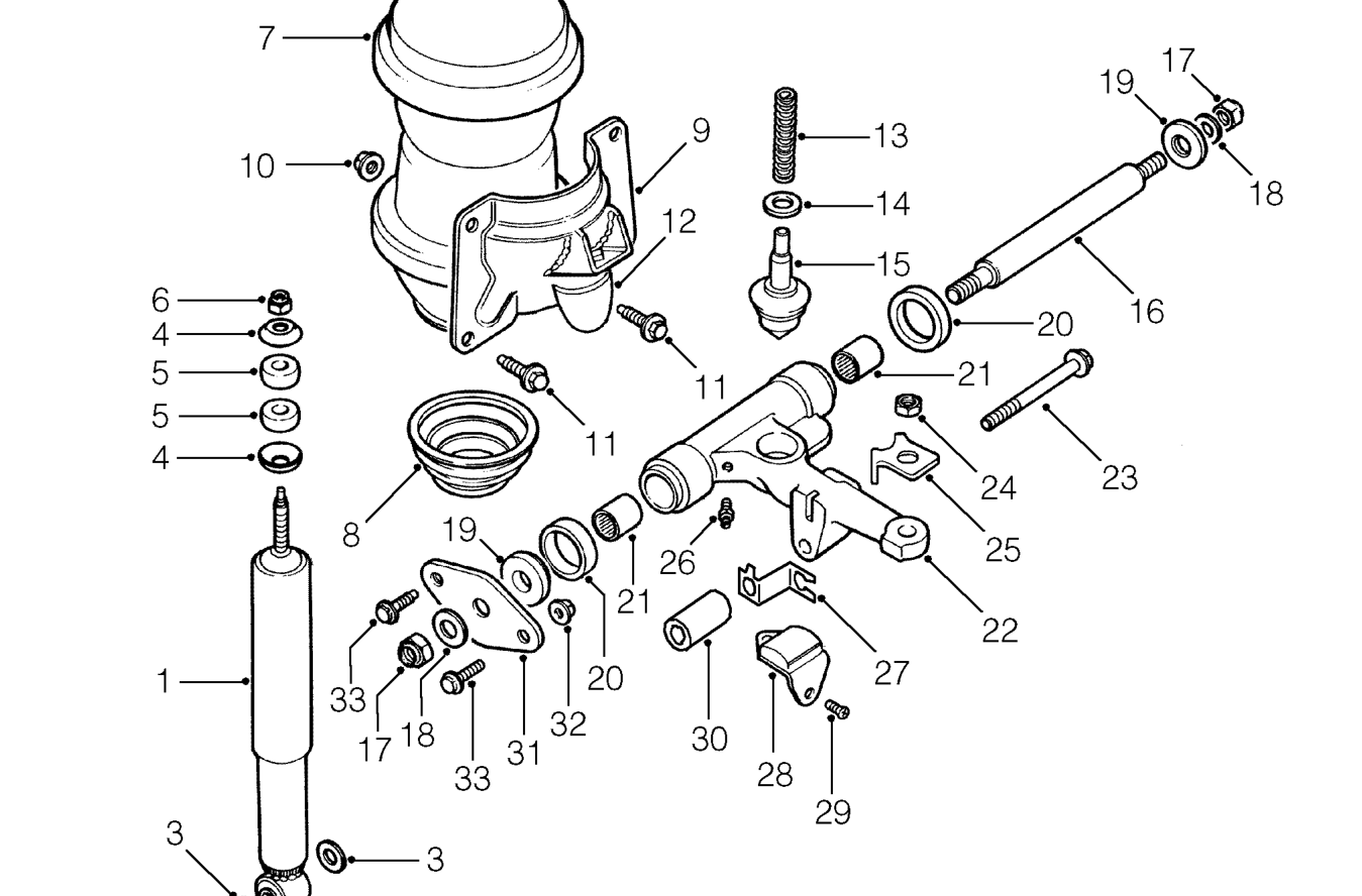 Rear suspension components