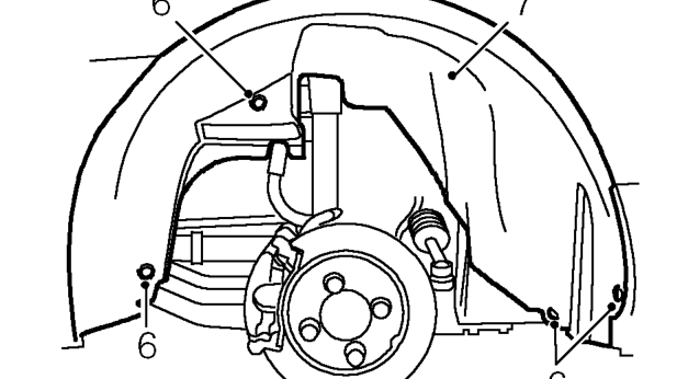 Upper arm - front – Remove front bumper armature. See BODY, Exterior fittings.