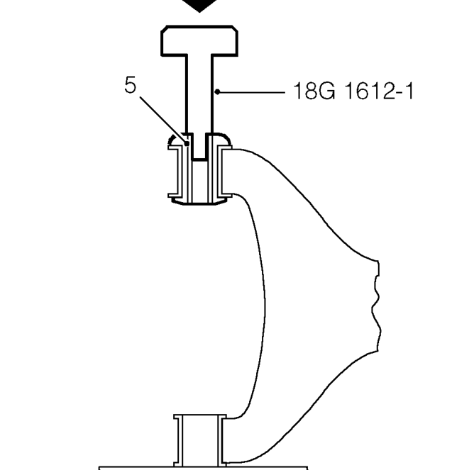 Front lower arm bushes – Reposition arm under press with rear bush uppermost.