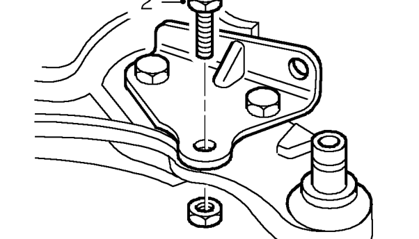 Lower ball joint - front hub – Fit ball joint to lower arm.