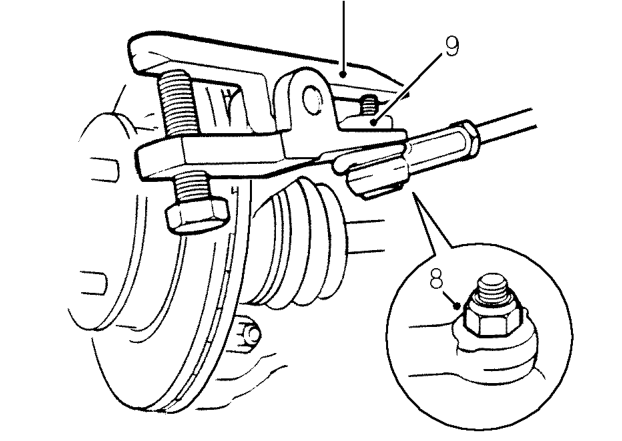 Front hub bearings – Remove front brake disc. See BRAKES, Repairs.