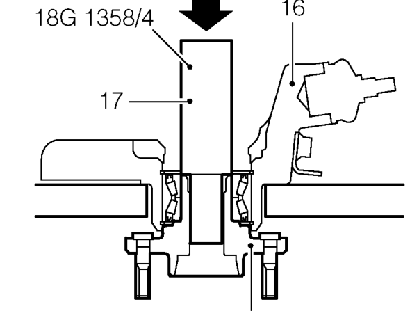 Remove front hub assembly.