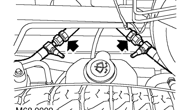 Subframe - front – All models: Depressurise both sides of hydragas system. See Adjustments.