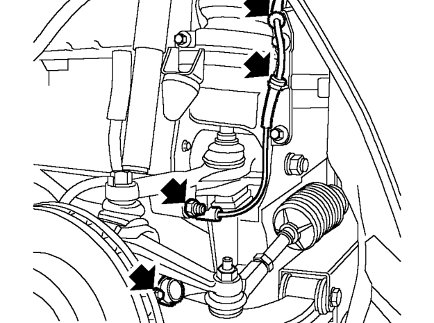 Subframe - front – Remove front road wheels.