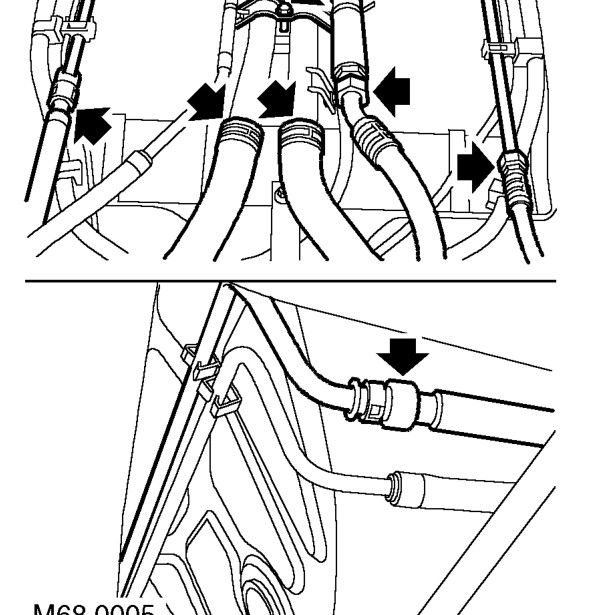 Loosen fluid cooler pipe unions and release fluid cooler pipes.