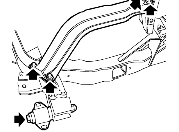 Repeat strip down process for left hand suspension.