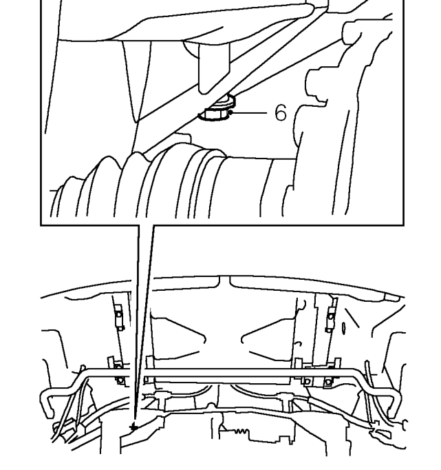 Rear subframe - rear mounting – Support subframe with trolley jack.