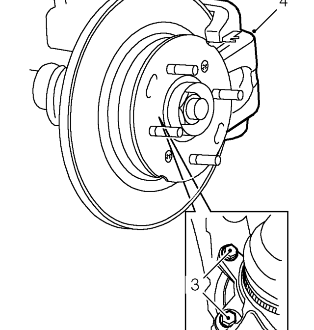 Rear brake disc - check – Remove road wheel(s).